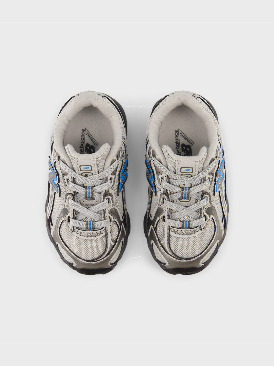 New Balance 740 (TD) Kinderschoenen Dark Silver/Fan Blue - bovenkant