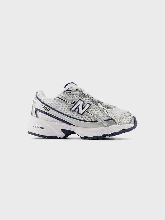 New Balance 740 kinderschoenen White/Navy – zijkant