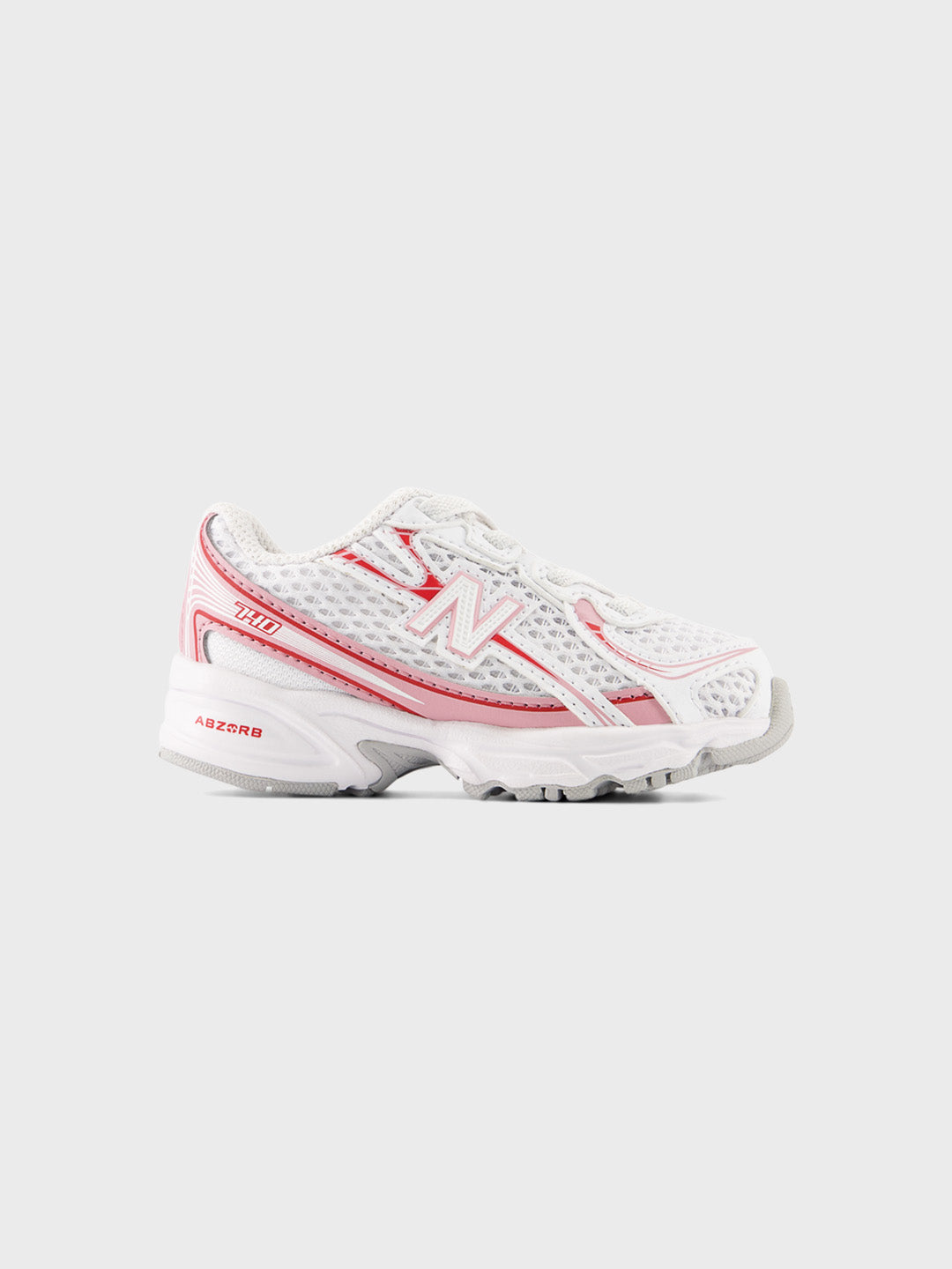 New Balance 740 (TD) Kinderschoenen White/Pink Taffy - zijkant