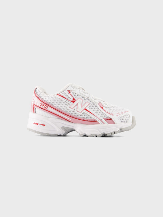 New Balance 740 (TD) Kinderschoenen White/Pink Taffy - zijkant