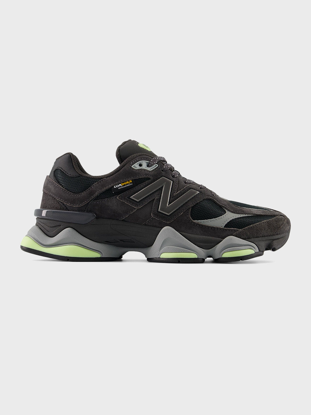 New Balance 9060 Sneakers Black/Dry Lime – zijkant