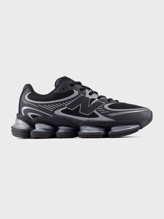 New Balance ABZORB 2000 Sneakers Black/Silver Metallic - U20008LL - zijkant
