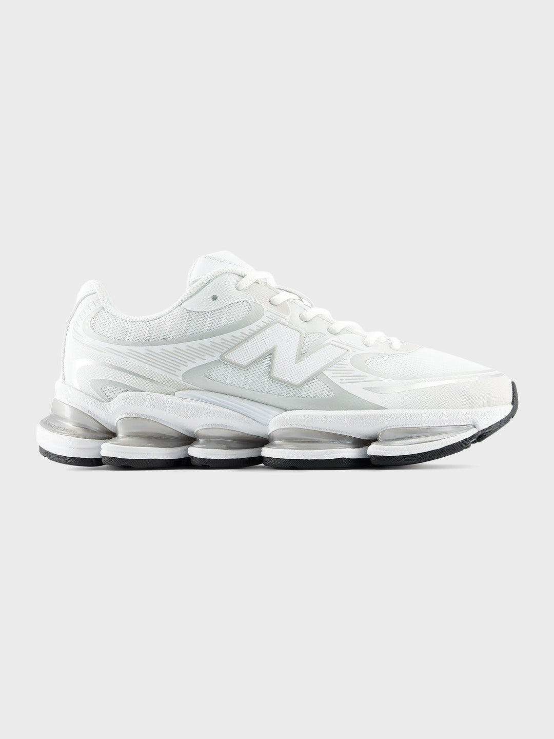 New Balance ABZORB 2000 Sneakers White/Silver Metallic - zijkant