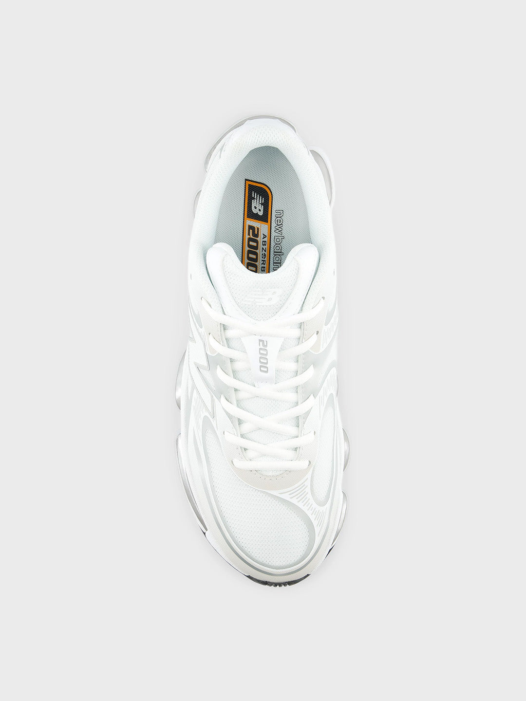 New Balance ABZORB 2000 Sneakers White/Silver Metallic - bovenkant