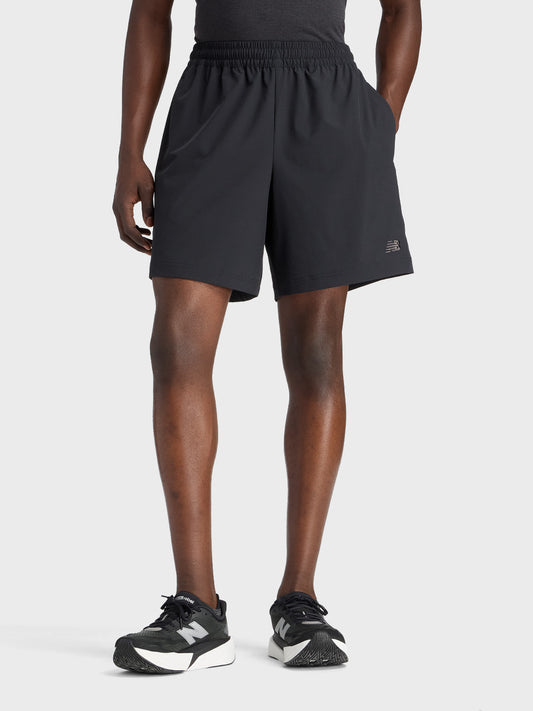 New Balance Athletics Woven Shorts Black - voorkant