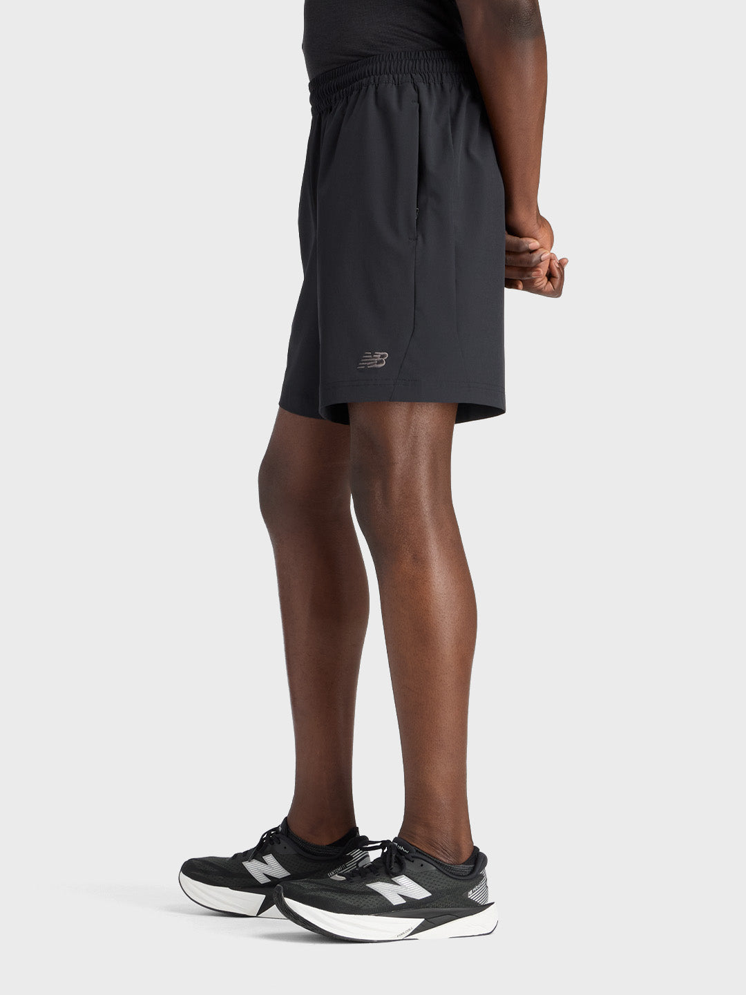 New Balance Athletics Woven Shorts Black - zijkant