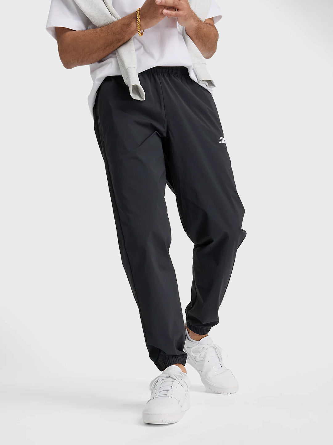 new balance trackpants black