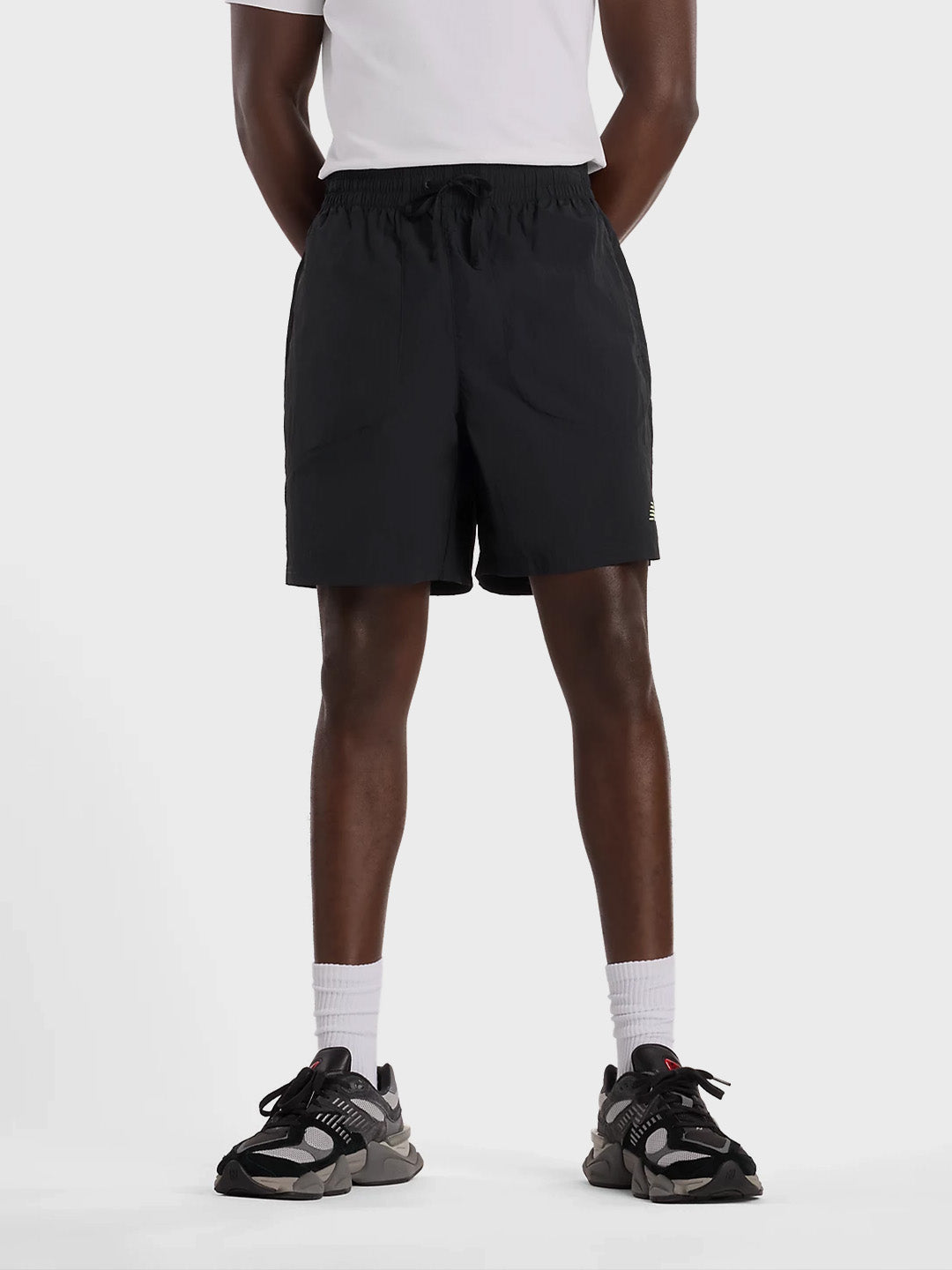 New Balance Castlefield Shorts Black - voorkant