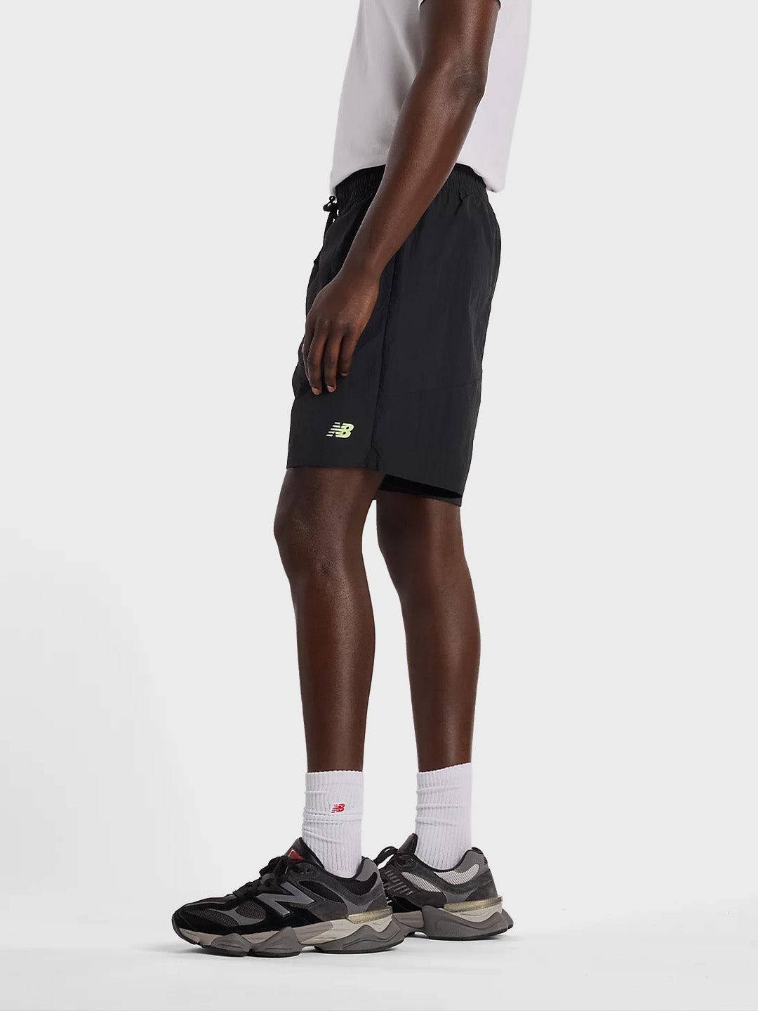 New Balance Castlefield Shorts Black - zijkant