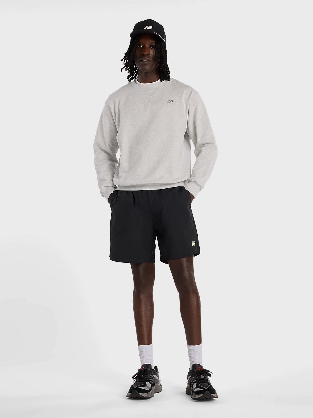 New Balance Castlefield Shorts Black - outfit