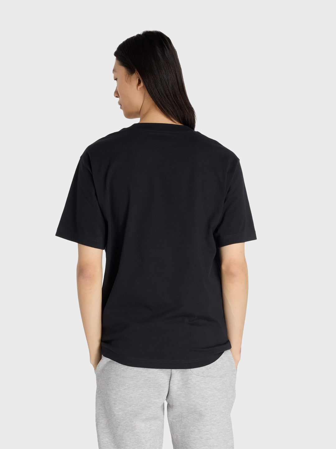 New Balance Chrome NB T-Shirt Black - achterkant