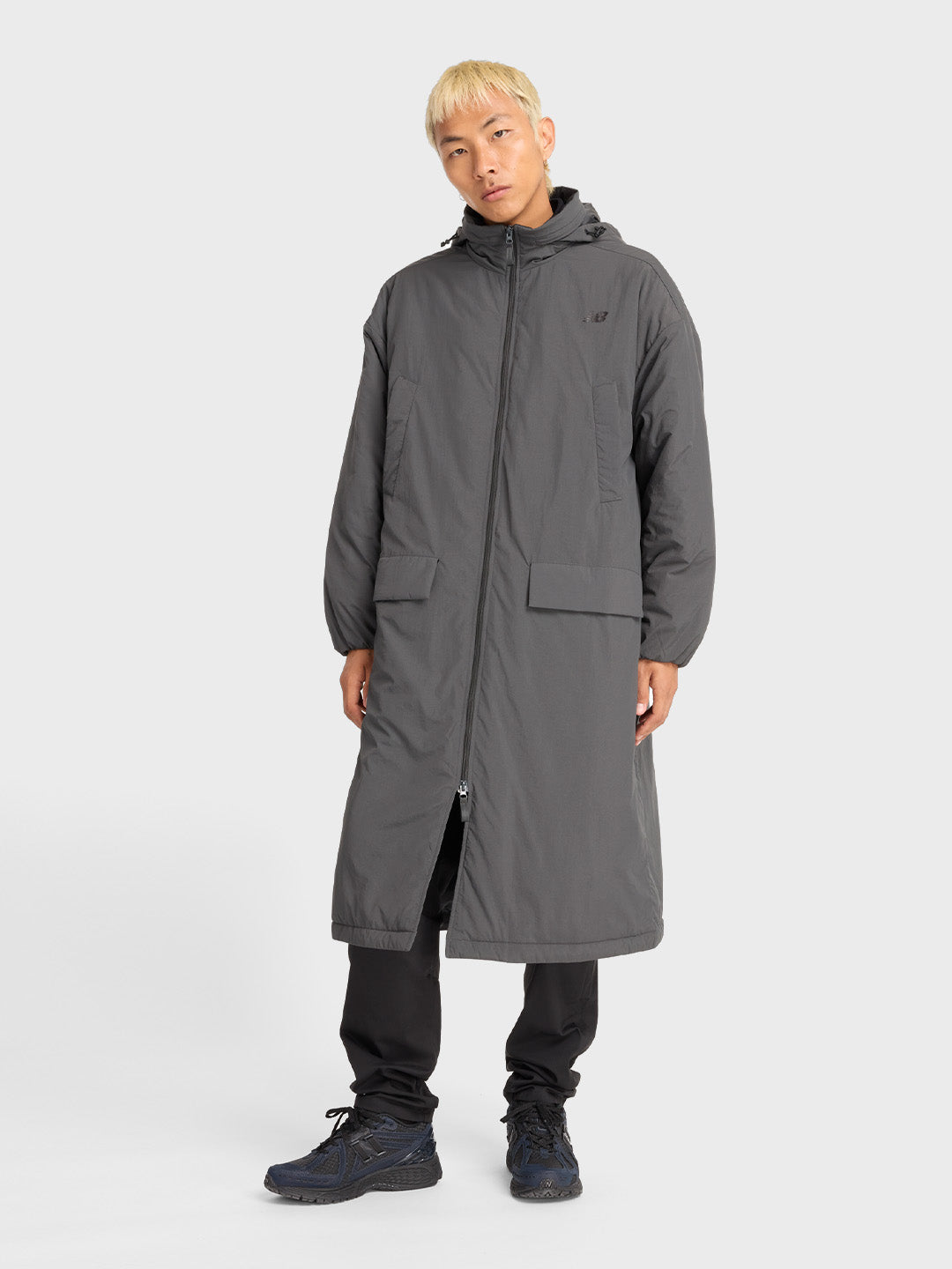 oversized parka jacket grey