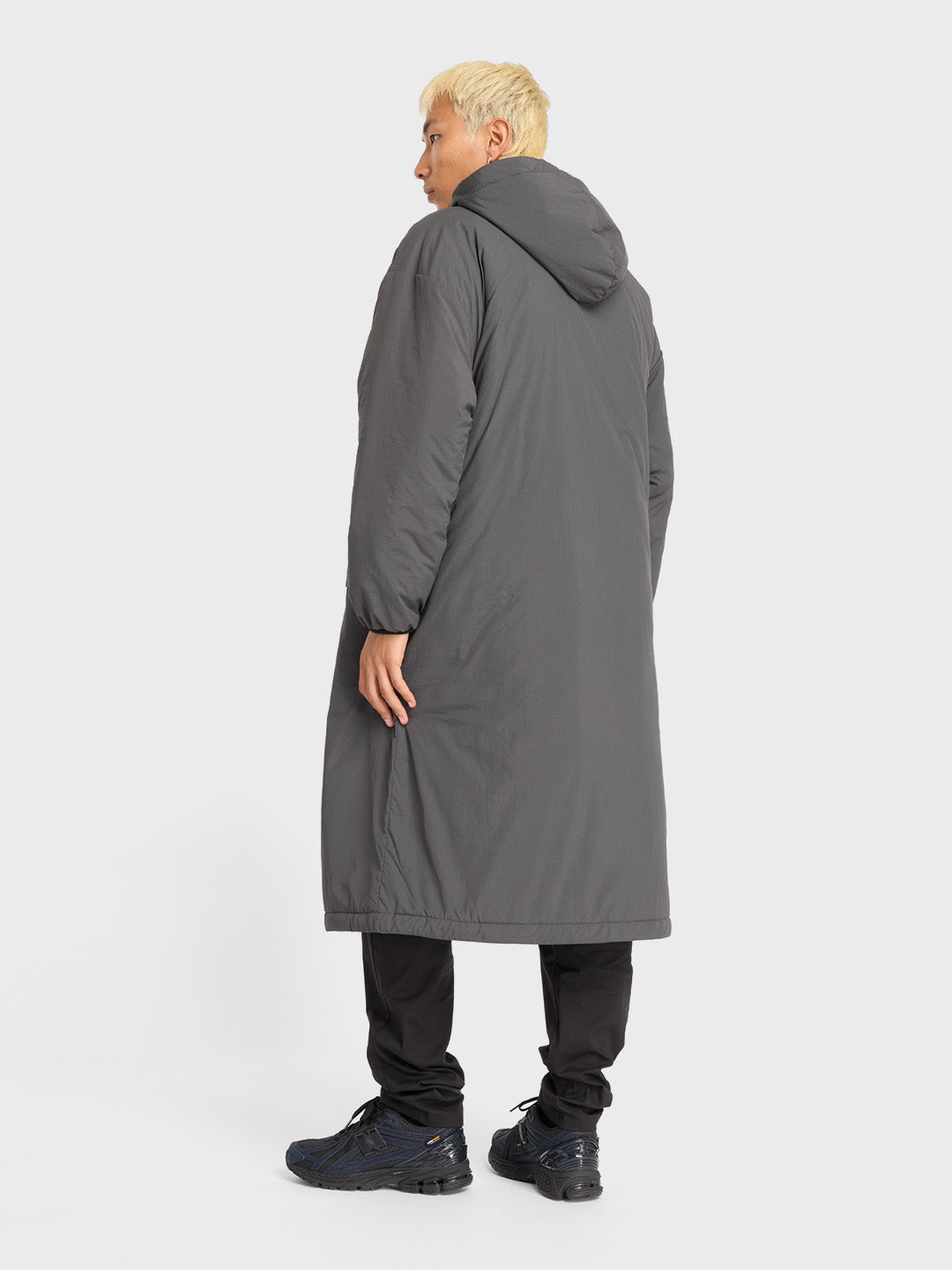 oversized parka jacket grey