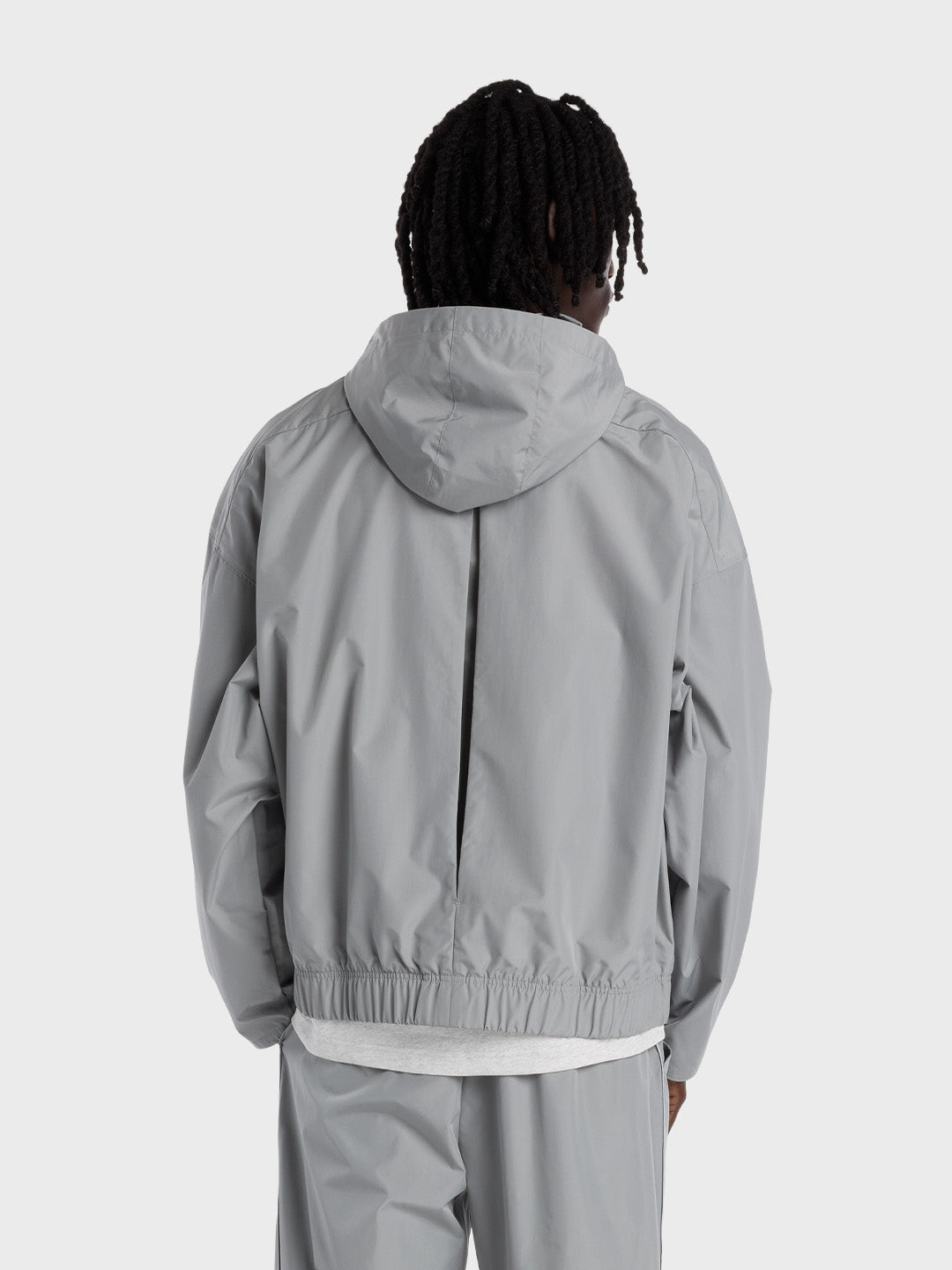 New Balance Elusive Shell Jacket Slate Grey - achterkant