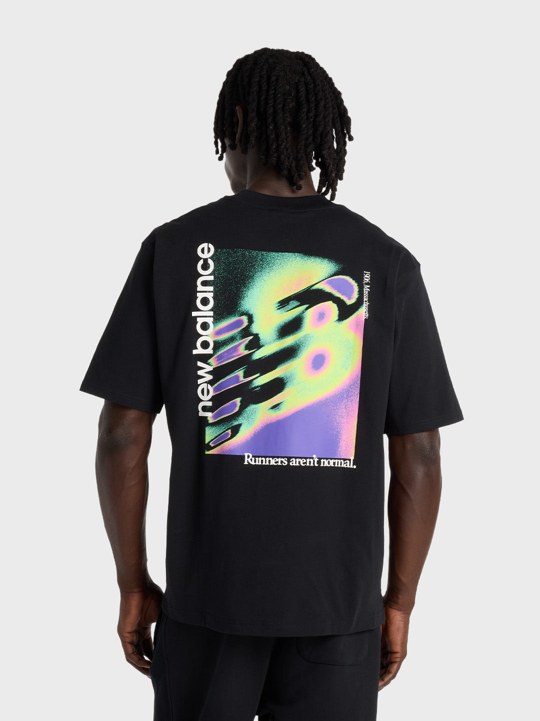 New Balance Heat Map T-Shirt Black - achterkant