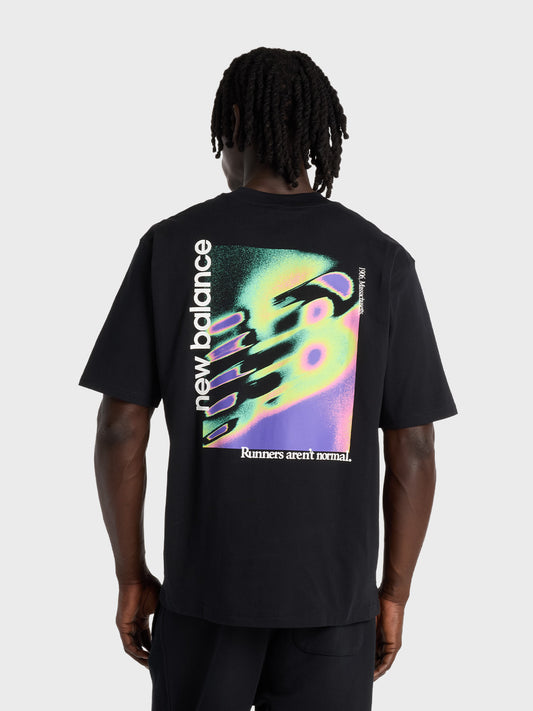 New Balance Heat Map T-Shirt Black - achterkant