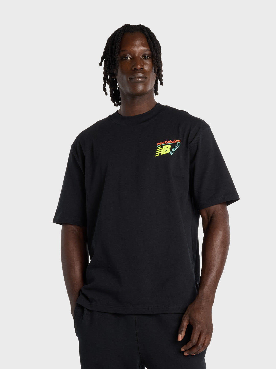 New Balance Heat Map T-Shirt Black - voorkant
