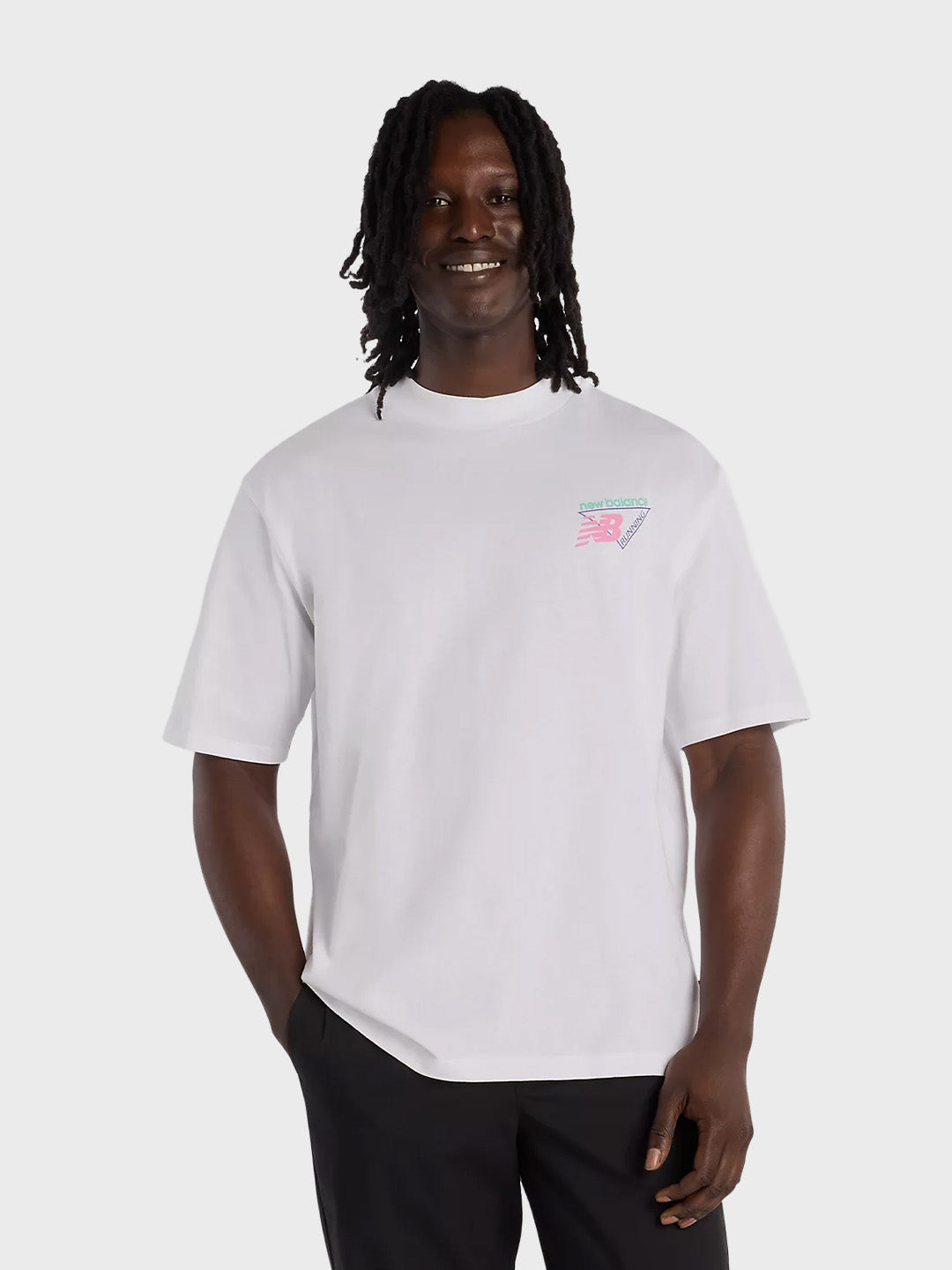 New Balance Heat Map T-Shirt White - voorkant