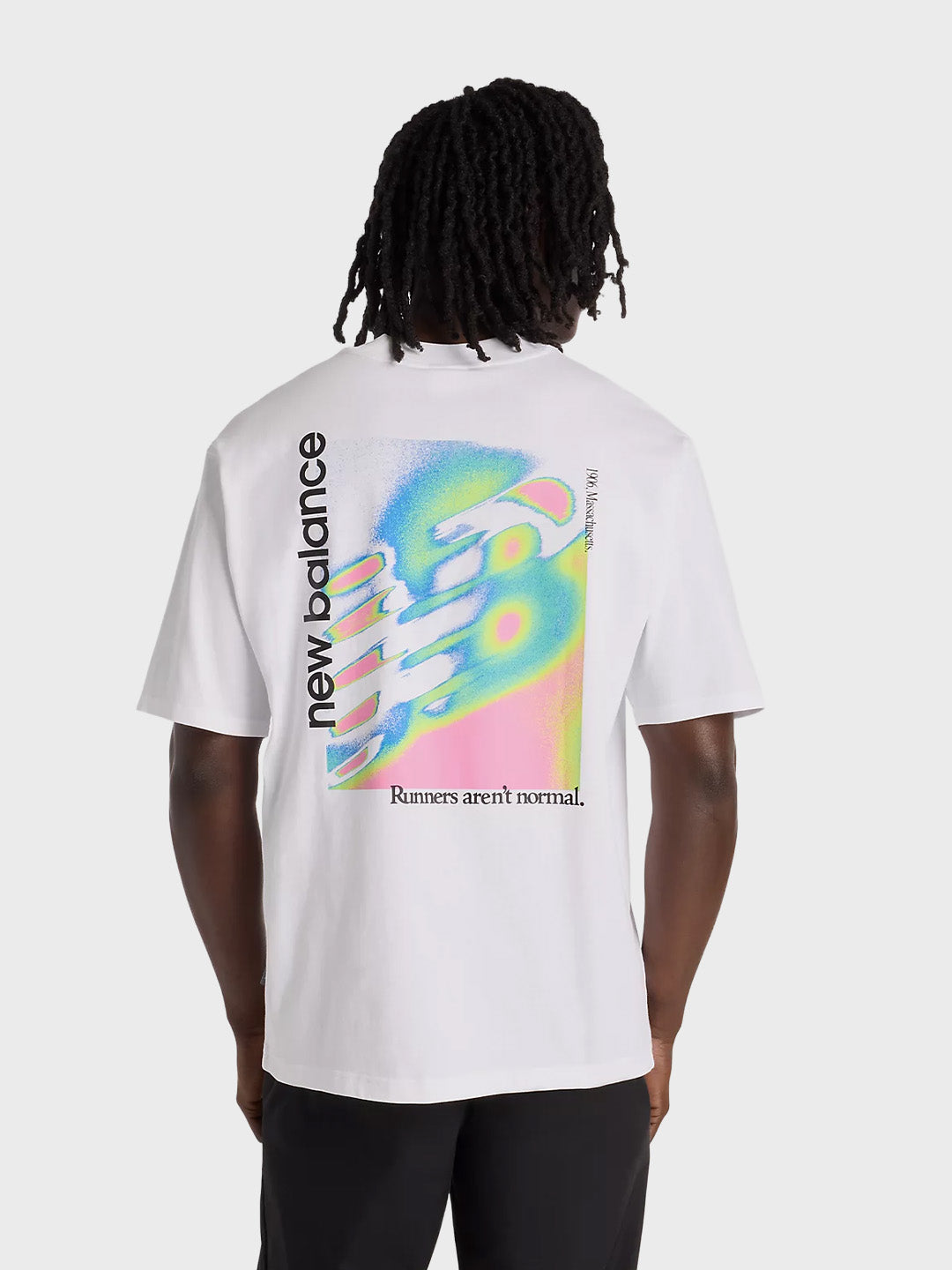 New Balance Heat Map T-Shirt White - achterkant