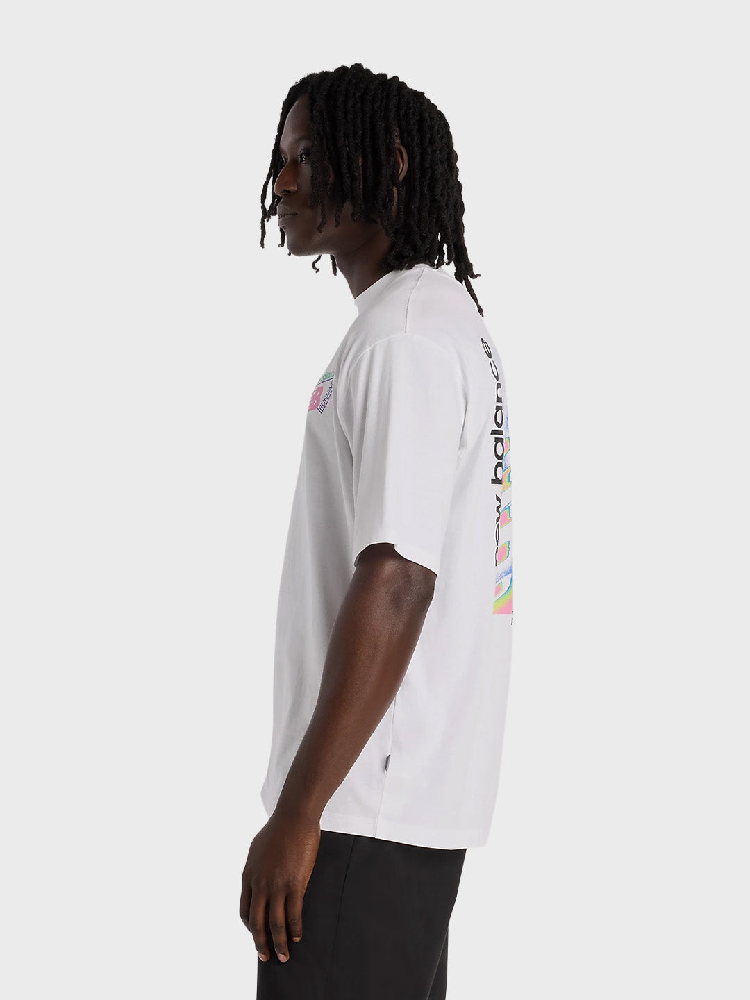 New Balance Heat Map T-Shirt White - zijkant