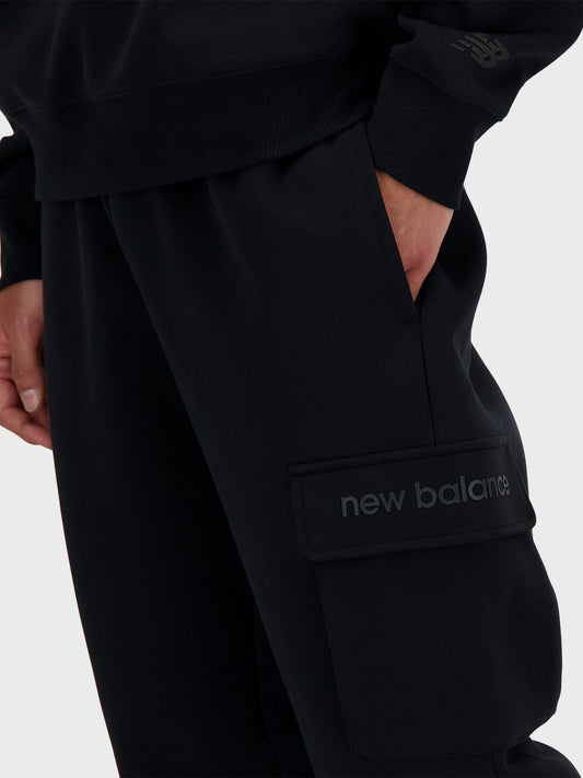 new balance sweatpants black