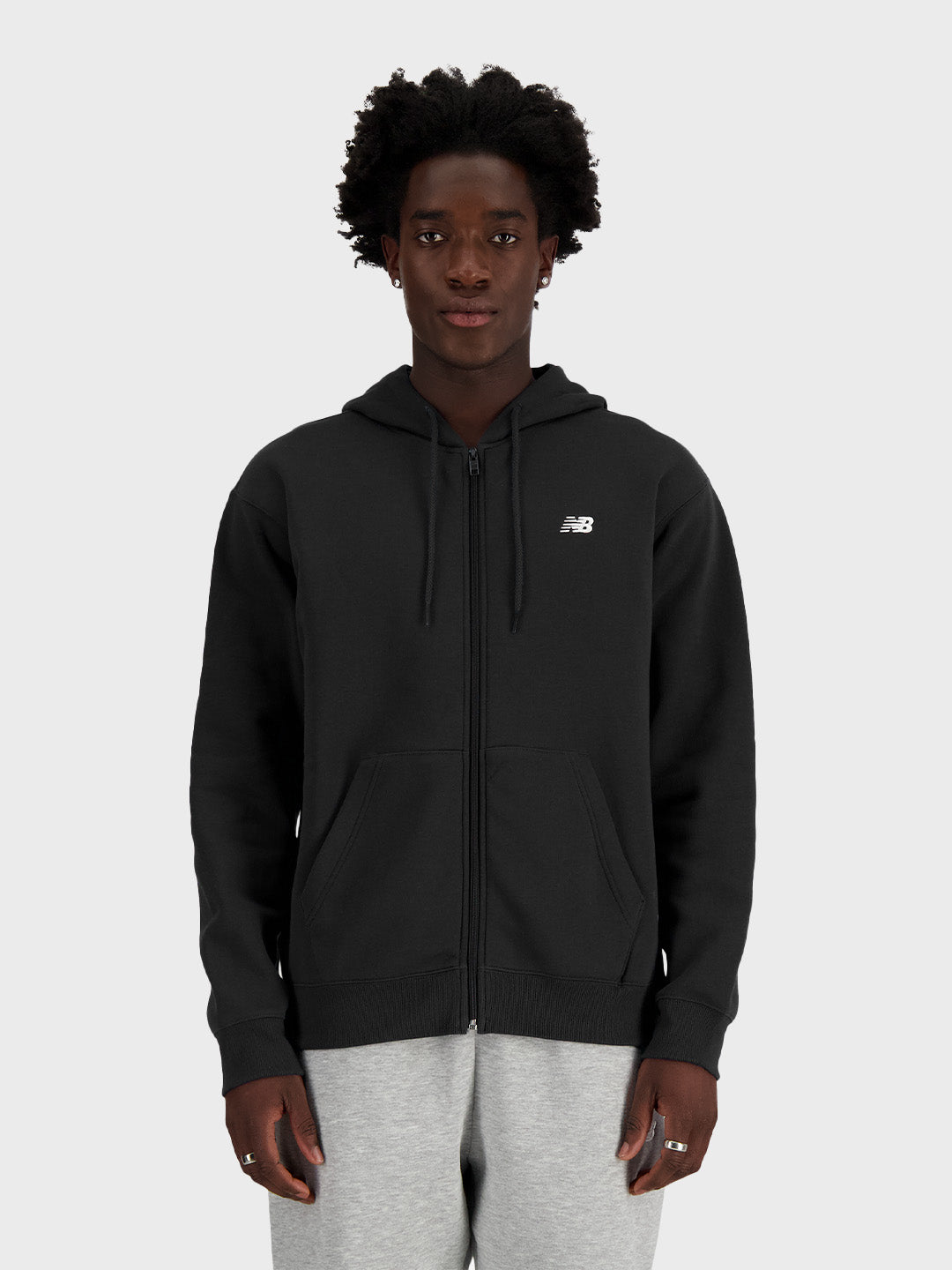 new balance hoodie black