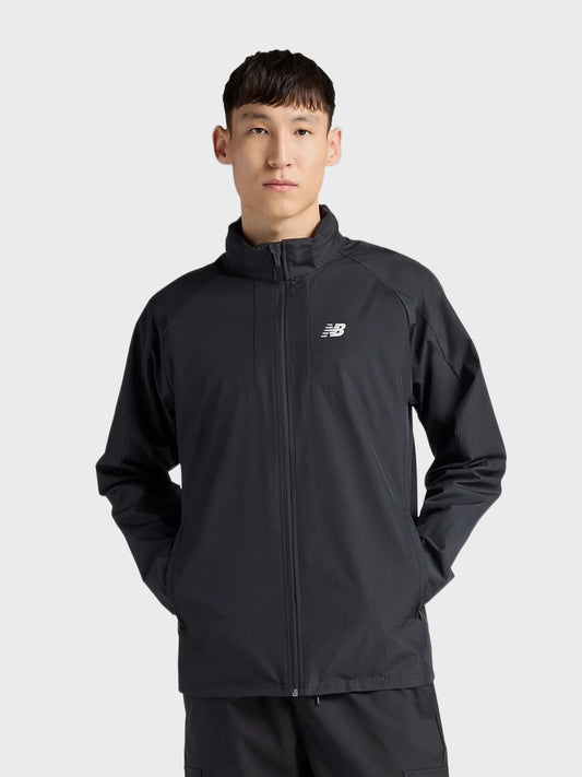 New Balance Utility Woven Jacket Black - voorkant