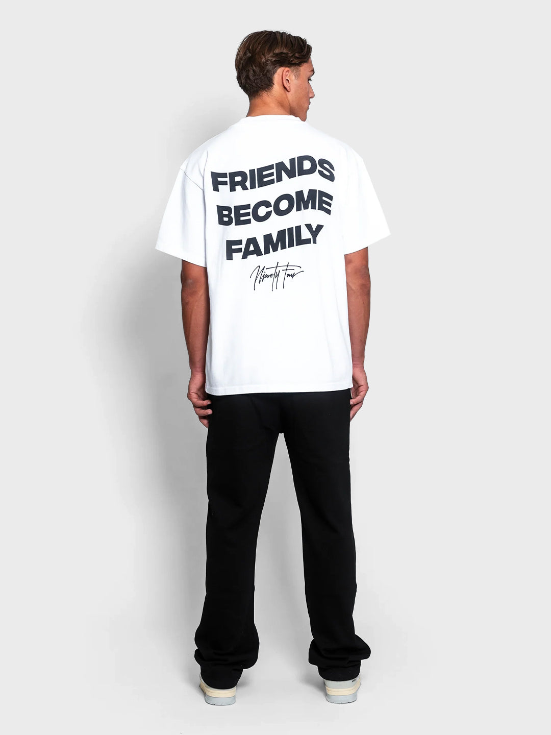 ninetyfour friends become family t-shirt white