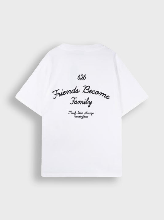ninetyfour friends become family t-shirt
