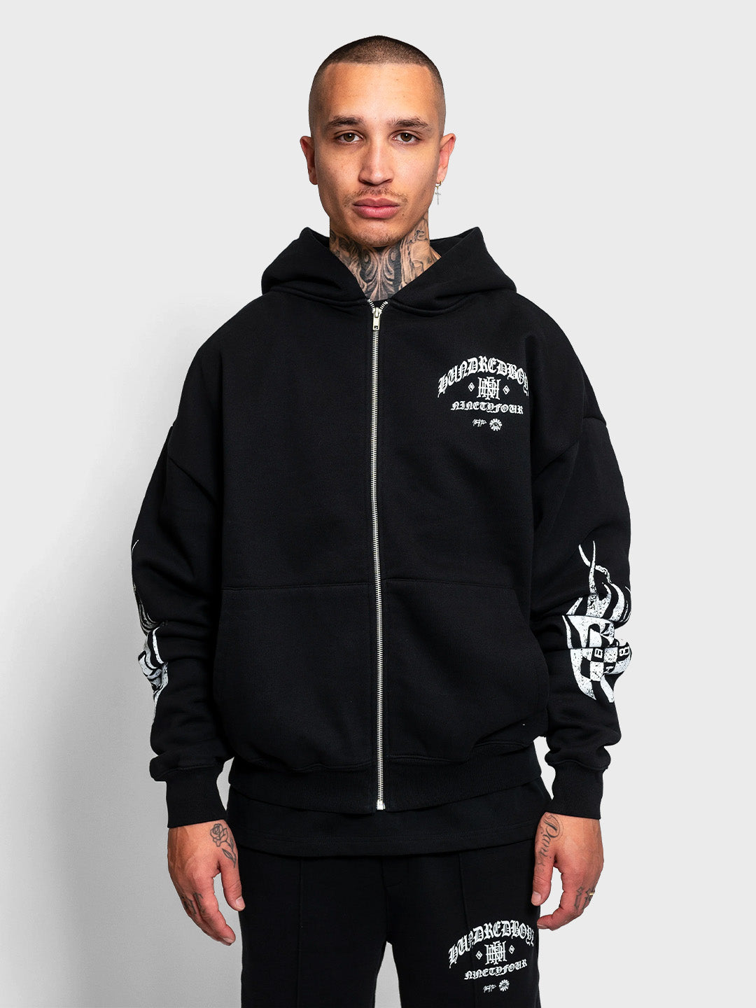 ninetyfour hundredboyz hoodie black