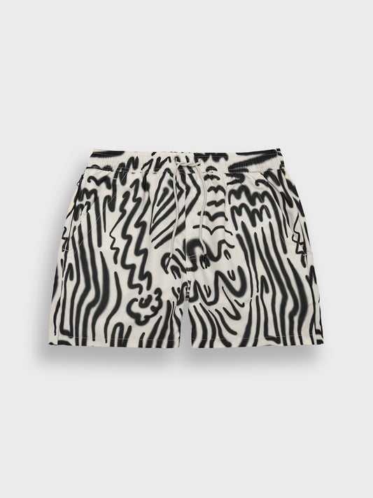 OAS Aerosol Swim Shorts | White/Black