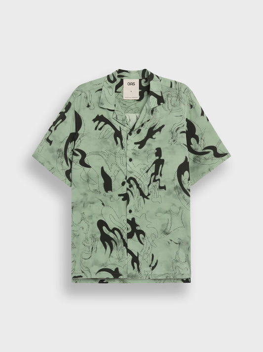 OAS Guardo Rocco Shirt Green - voorkant