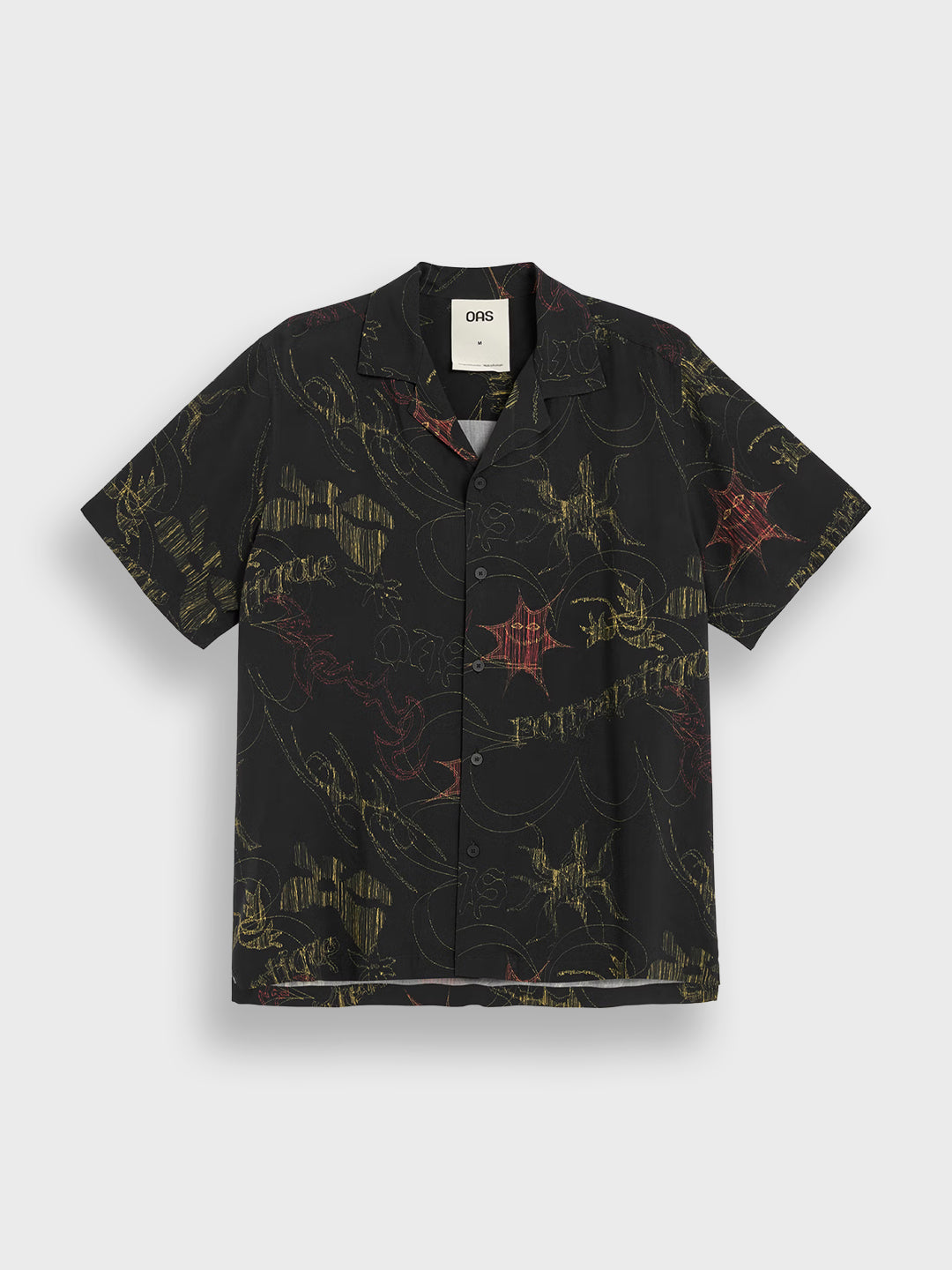 OAS Romantique Rocco Shirt Black - voorkant