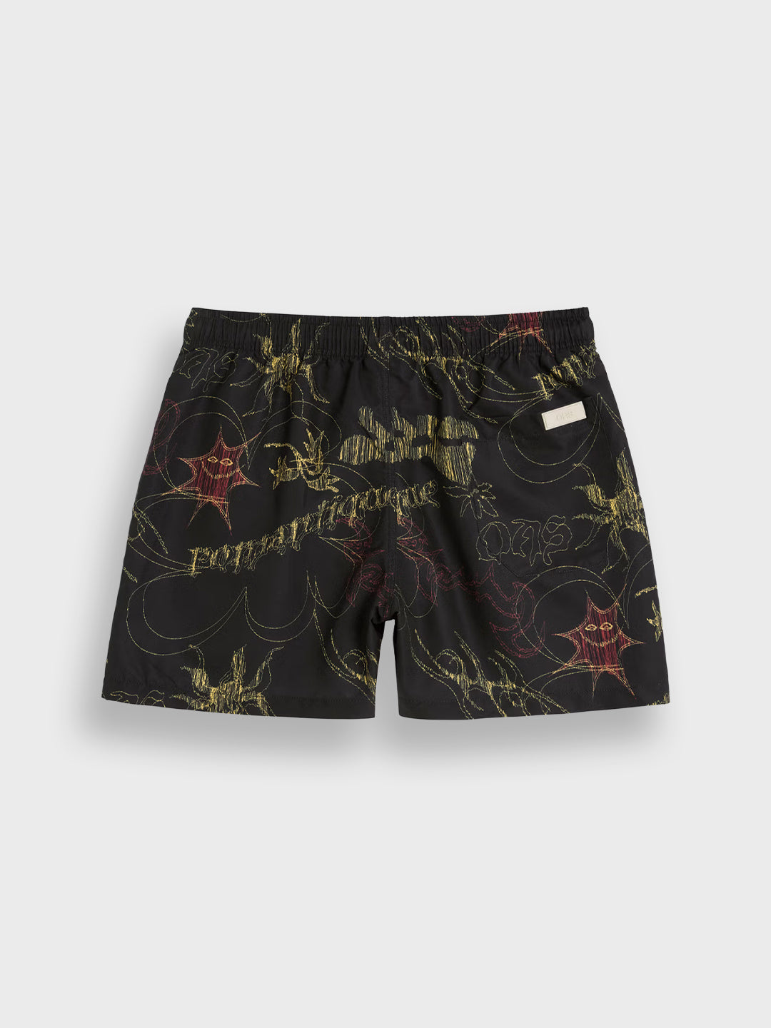 Oas Romantique Swim Shorts Black - achterkant