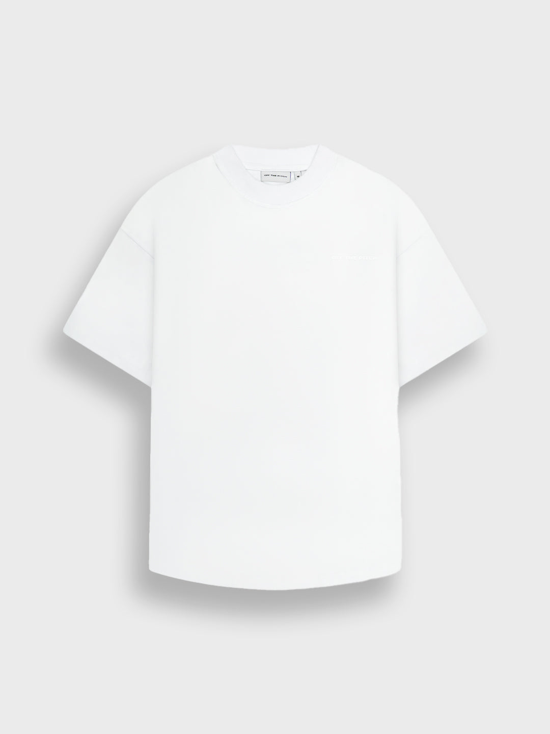Off The Pitch Blaze T-Shirt White – voorkant met tonal branding