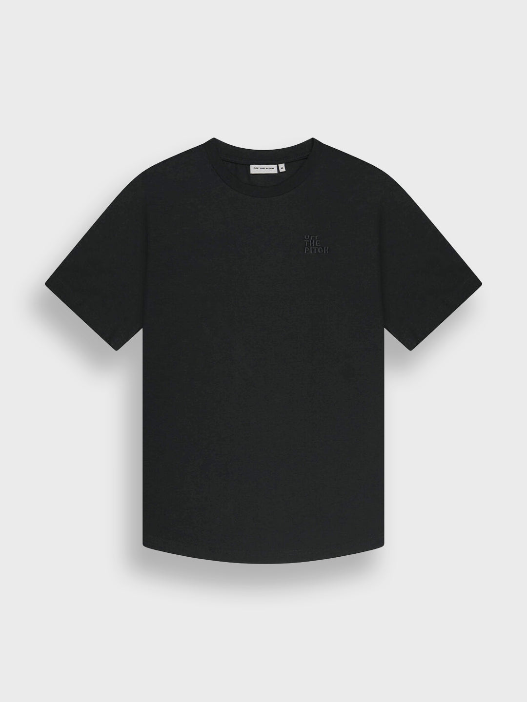 Off The Pitch Blossom T-Shirt Black - voorkant
