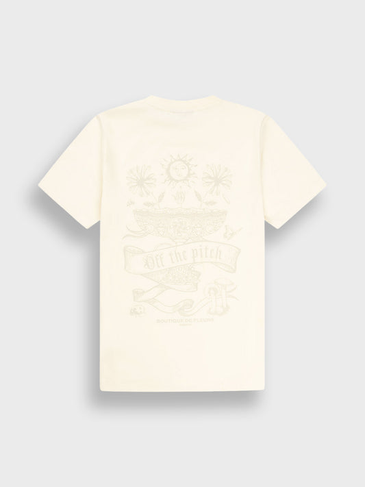 Off The Pitch Botanic T-Shirt Off-White - achterkant