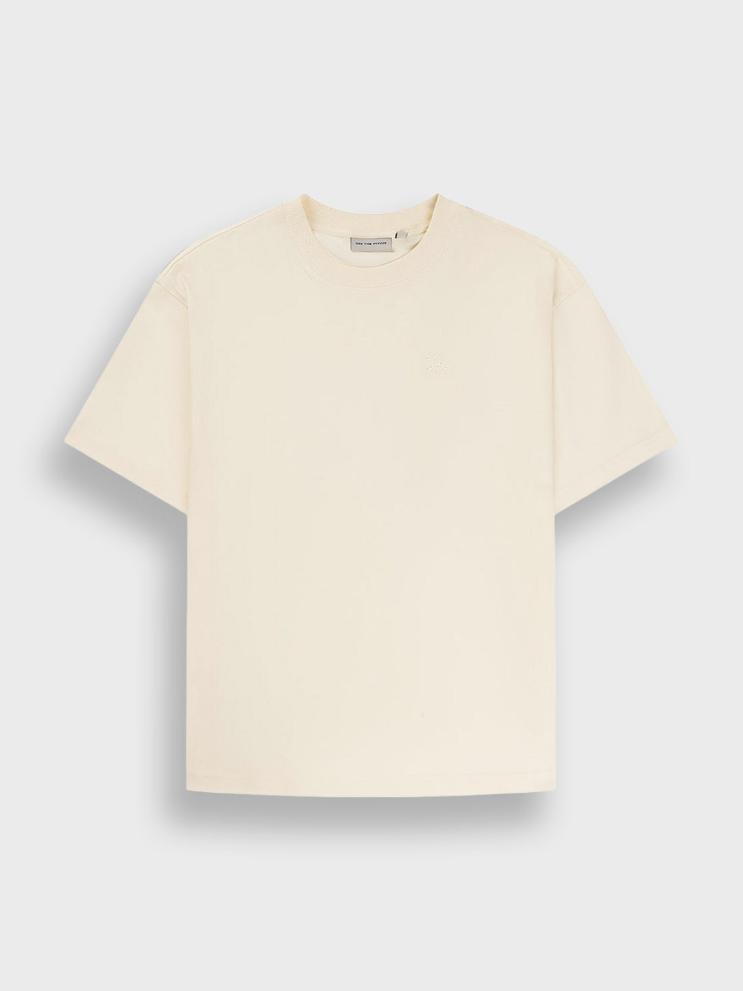 Off The Pitch Corsage T-Shirt Off-White - voorkant