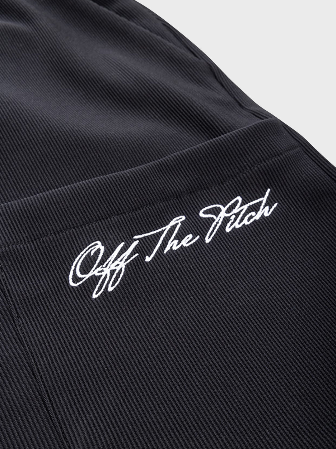 Off The Pitch Double Script Shorts | Black