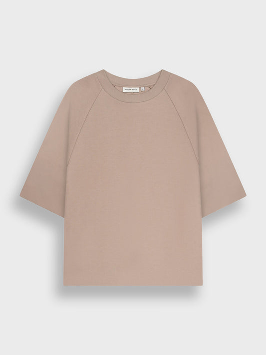 Off The Pitch Echo T-Shirt Sand - voorkant