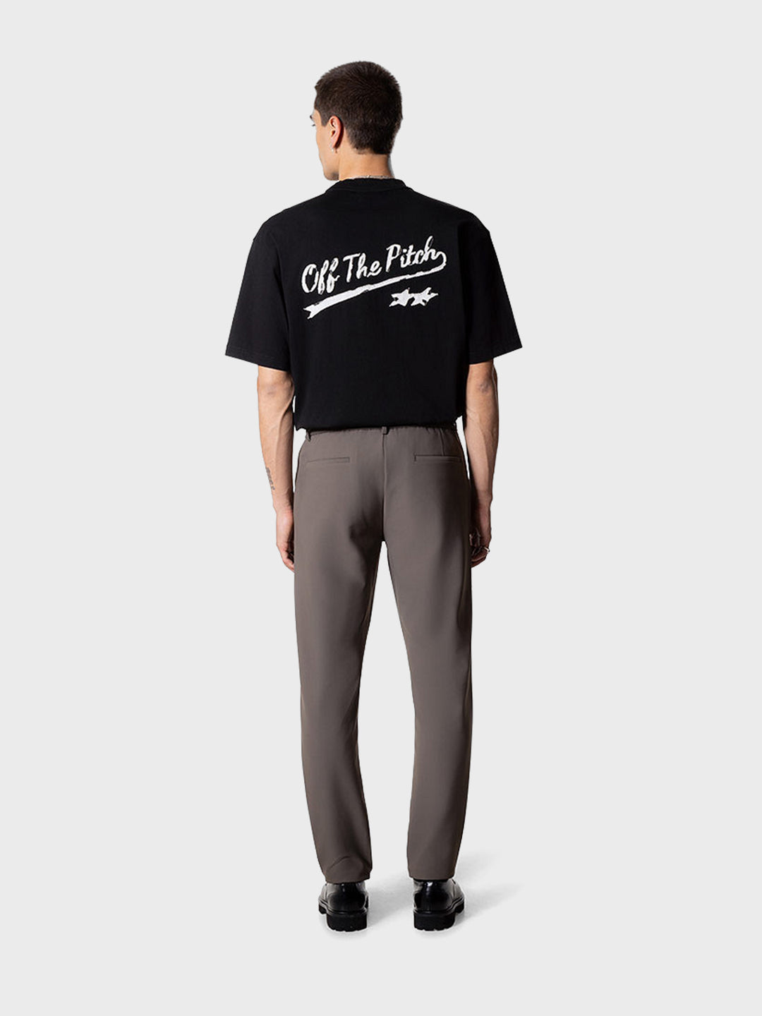 off the pitch oversized t-shirt zwart heren