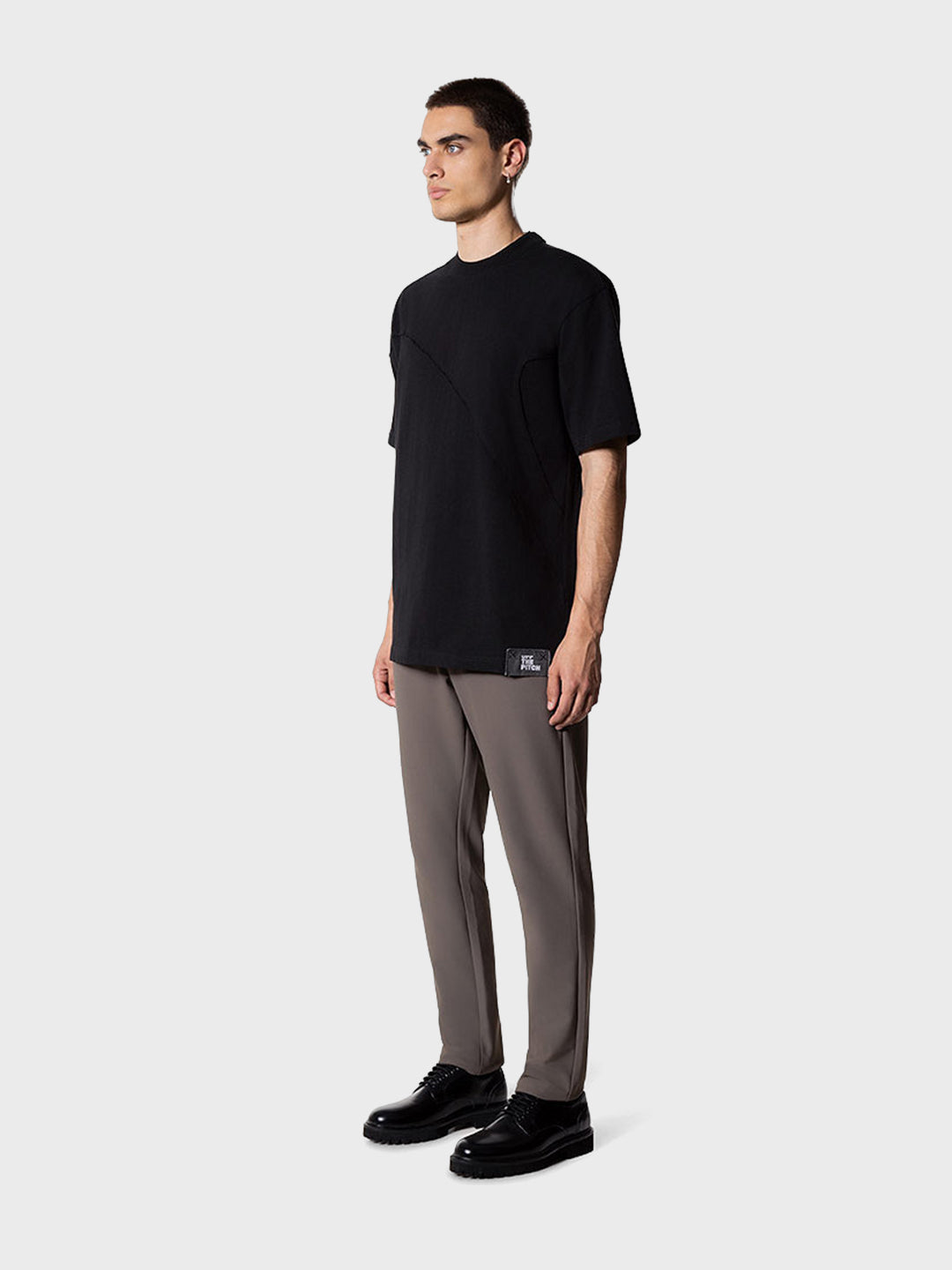 off the pitch oversized t-shirt zwart heren