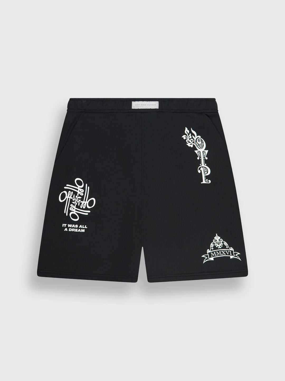 Off The Pitch Filigrain Shorts Black - voorkant