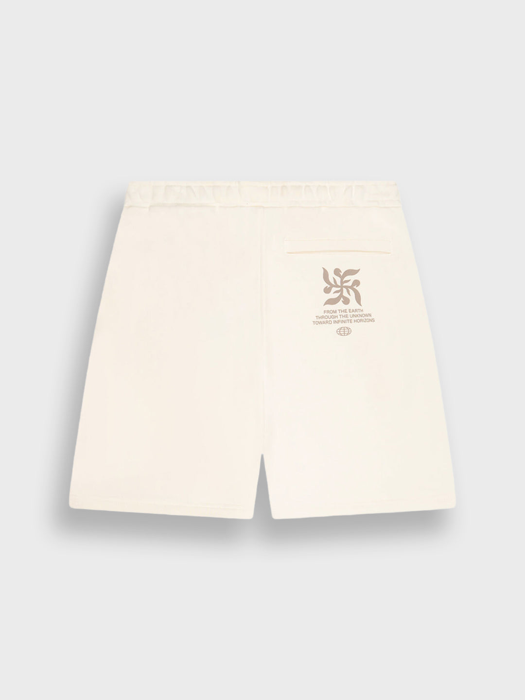 Off The Pitch Filigrain Shorts Off-White - achterkant