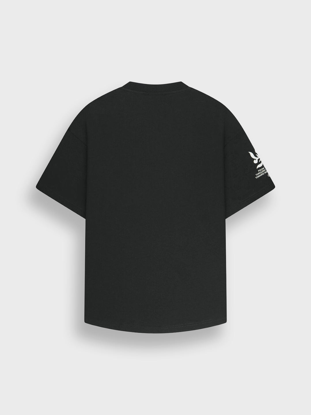 Off The Pitch Filigrain T-Shirt Black - achterkant