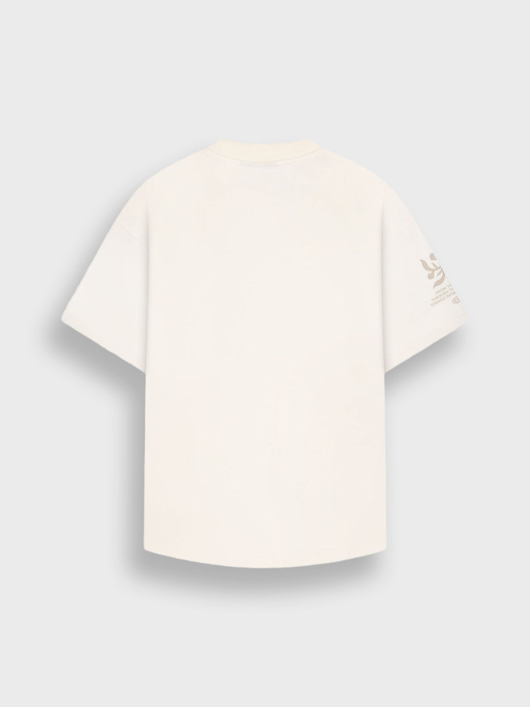 Off The Pitch Filigrain T-Shirt Off-White - achterkant