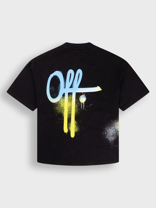 Off The Pitch Graffiti T-Shirt | Black