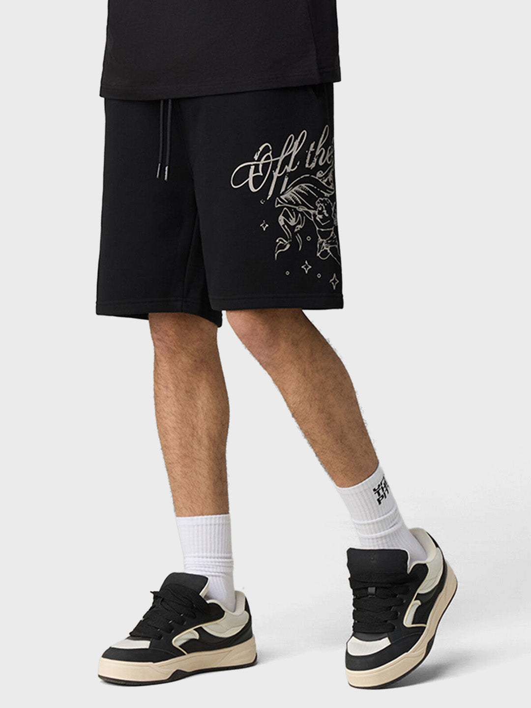 Off The Pitch Guardian Shorts Black - model zijkant