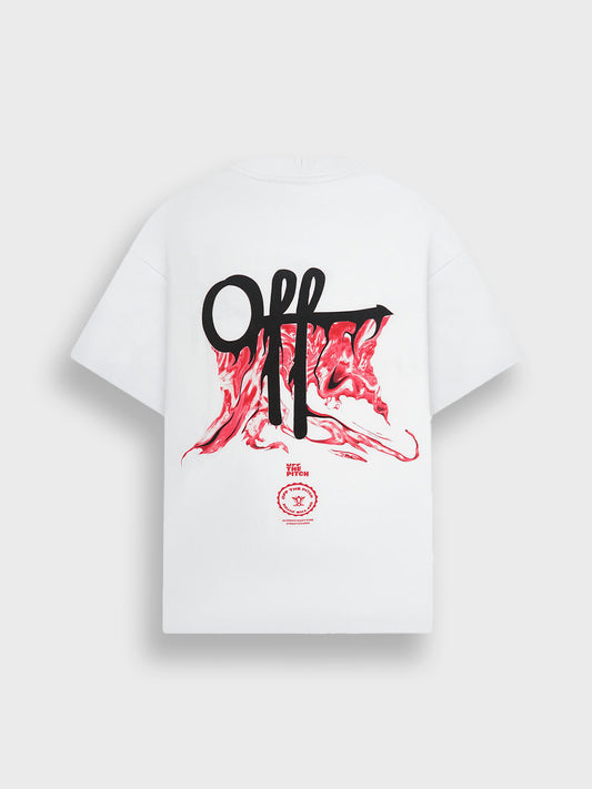 Off The Pitch Ignite T-Shirt White achterkant