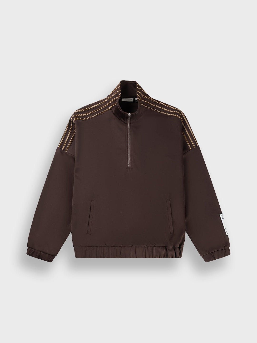 Off The Pitch Ivan Scuba Top Brown – productfoto voor